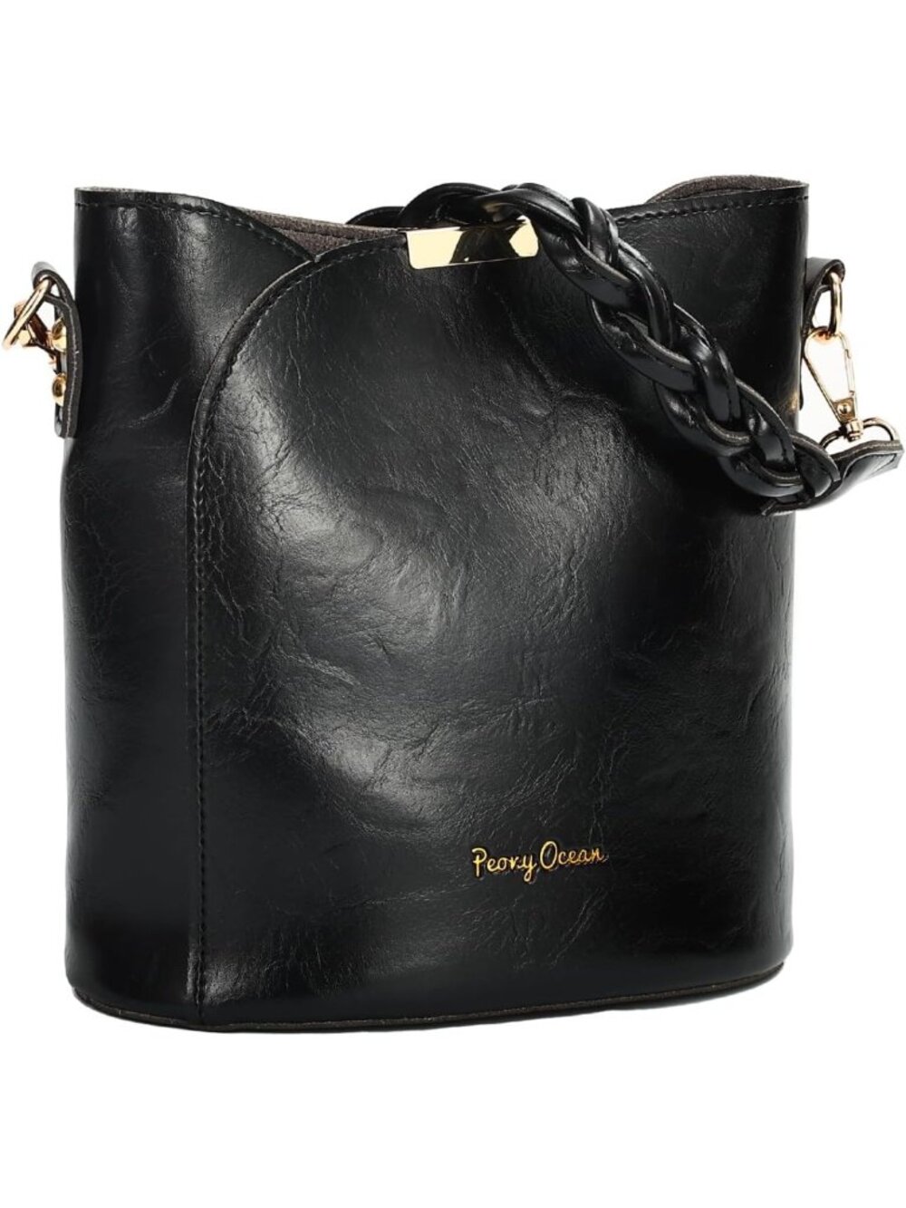 Stylish Vegan Leather Crossbody Bag for Women - Adjustable Strap & Chic Design